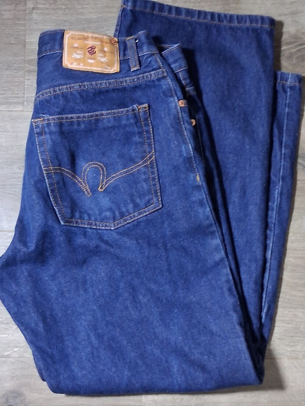 Vintage Y2K Rocawear Baggy Denim Jeans Dark Wash Wide Leg Skater Hip Hop 38/34